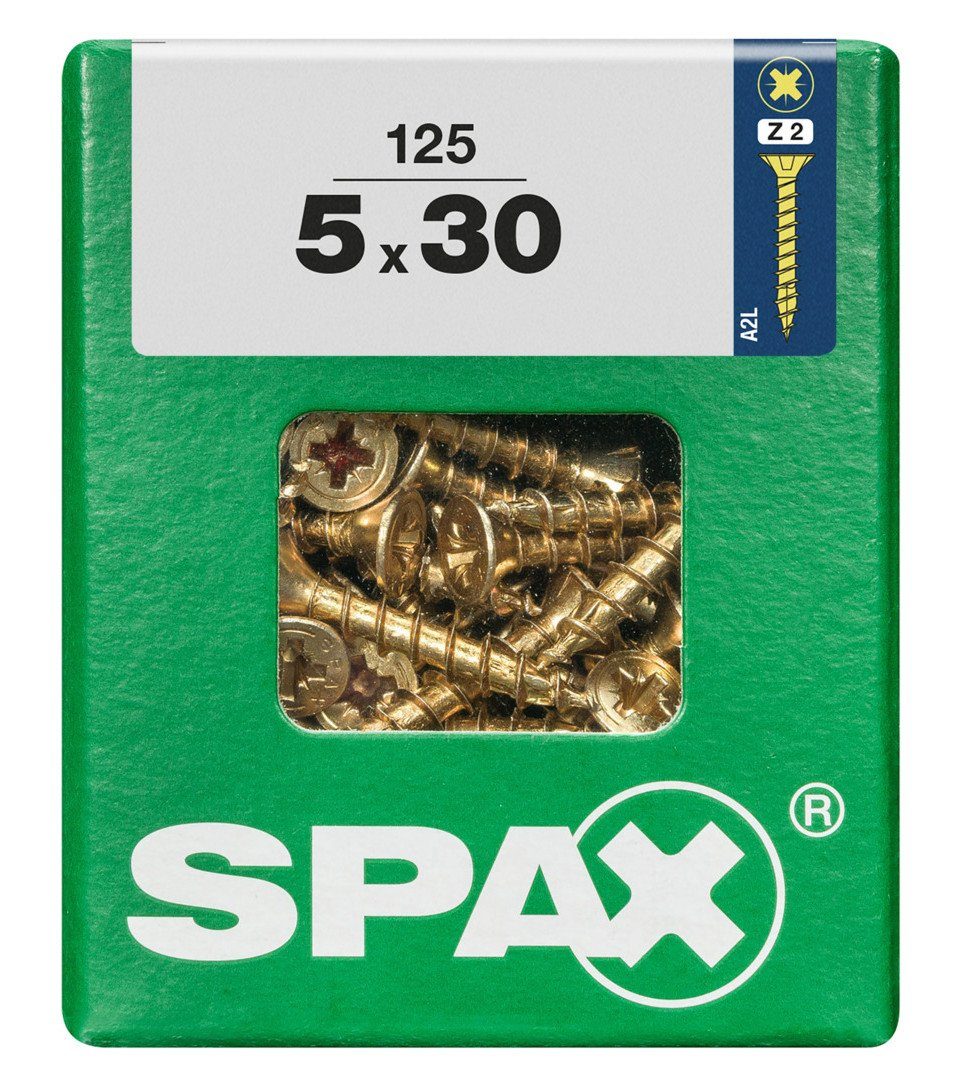 Holzbauschraube Spax Universalschrauben 5.0 x 30 mm PZ 2 - 125