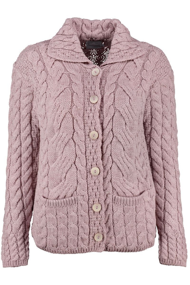 Strickjacke m typischen Irland Aran Strick