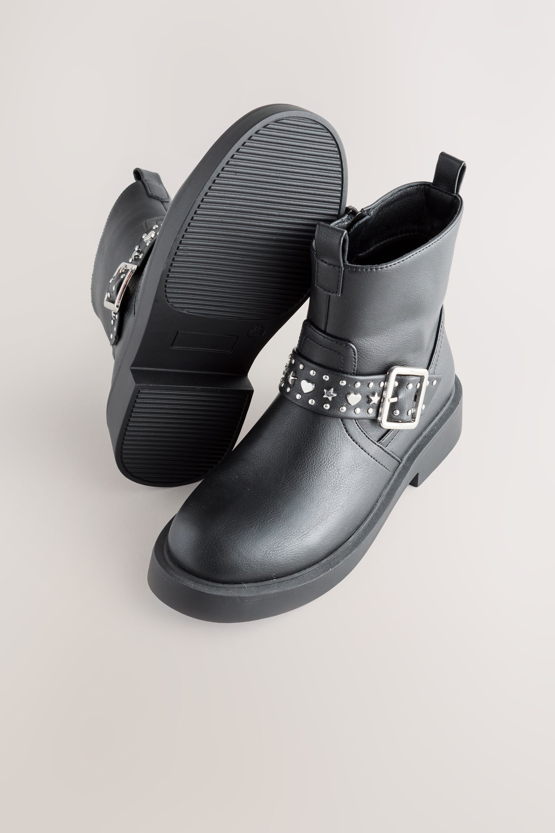 Next Nietenbesetzter Bikerstiefel Bikerboots (1-tlg)