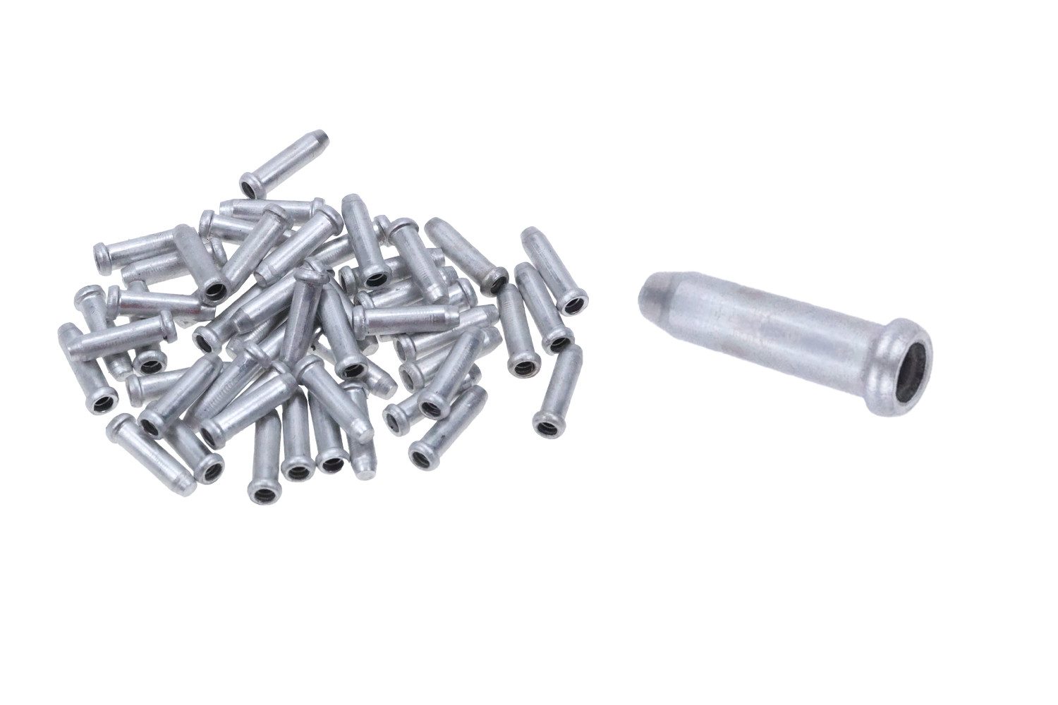 Non-Branded Felgenbremse 50 Stück End Kappen Fahrrad Bowdenzug Bremszug Schaltzug Quetschhülsen