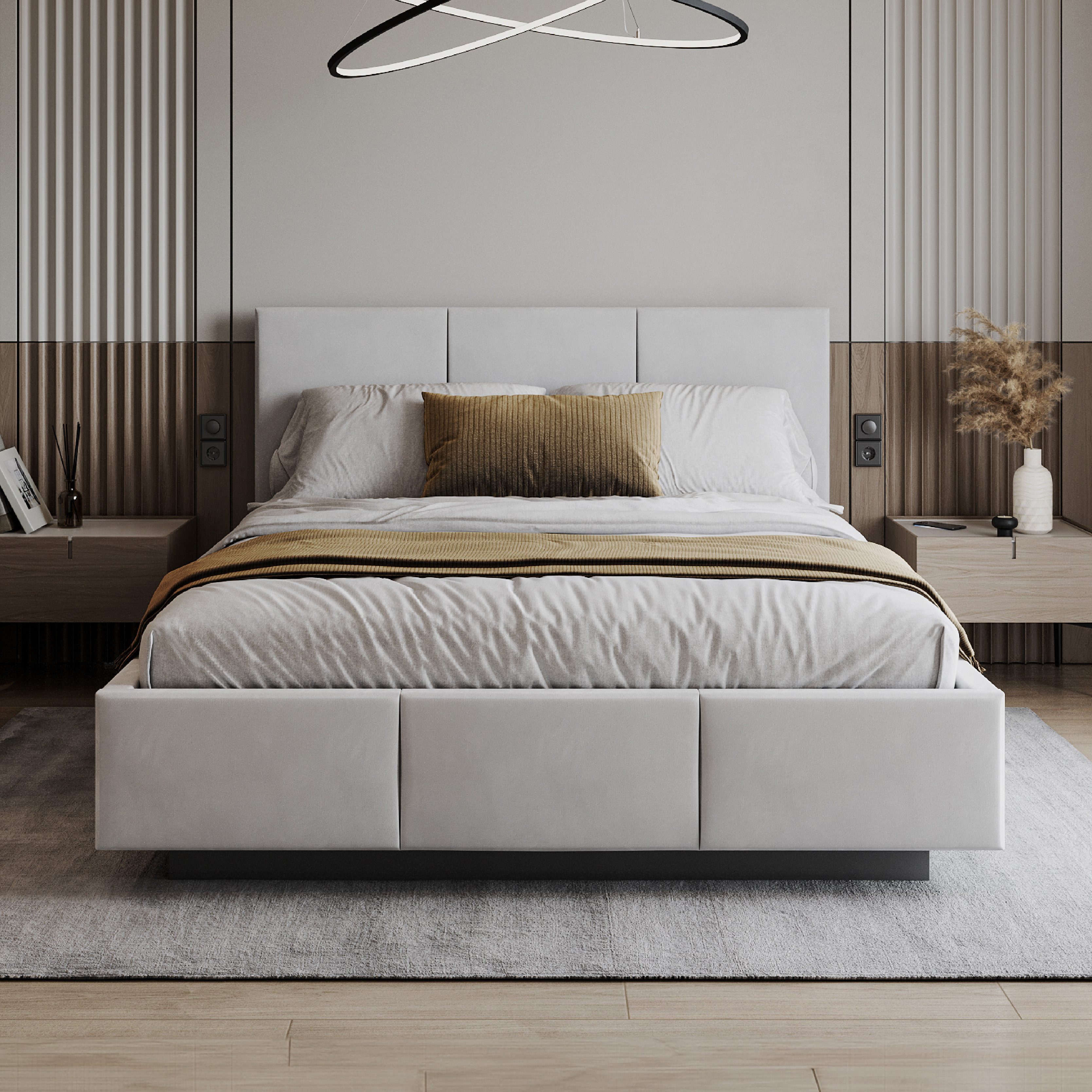 FDM Polsterbett ALMADA modern mit Bettkasten günstig online kaufen