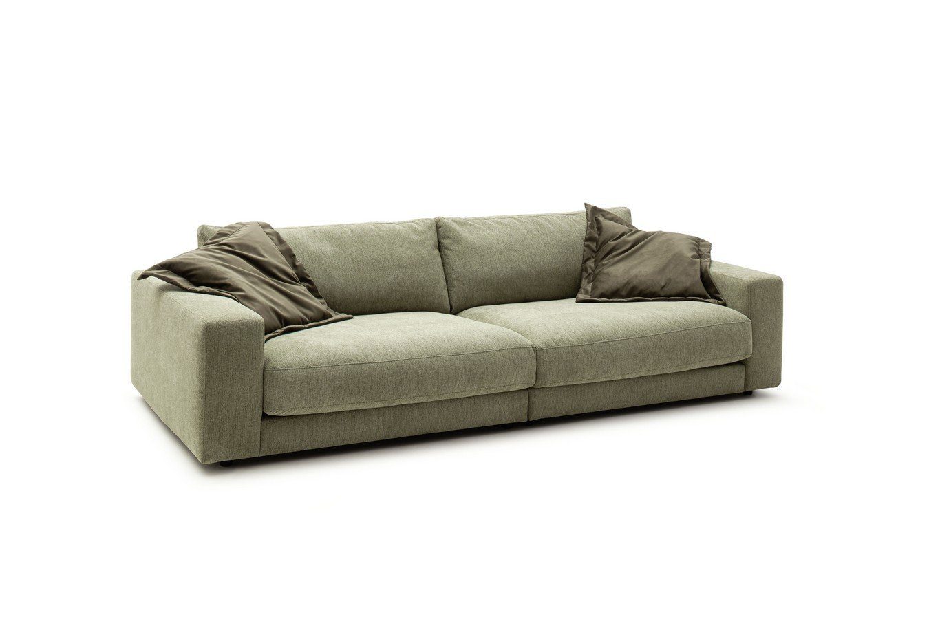 XXL daslagerhaus Sofa Downtown living Stoff grün Sofa