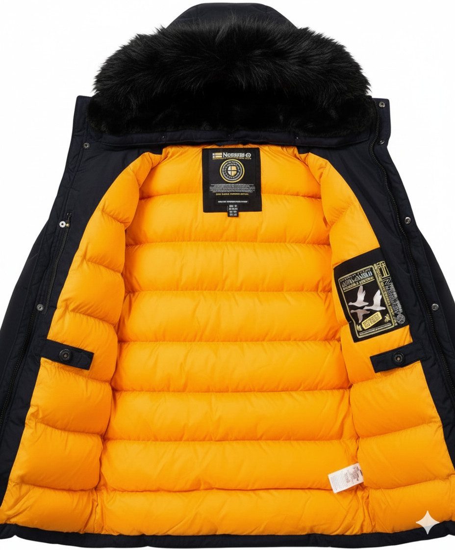 Geographical Norway Winterjacke (Packung, Wintermantel) Herren Outdoor Jacke Parka Anorak Wintermantel