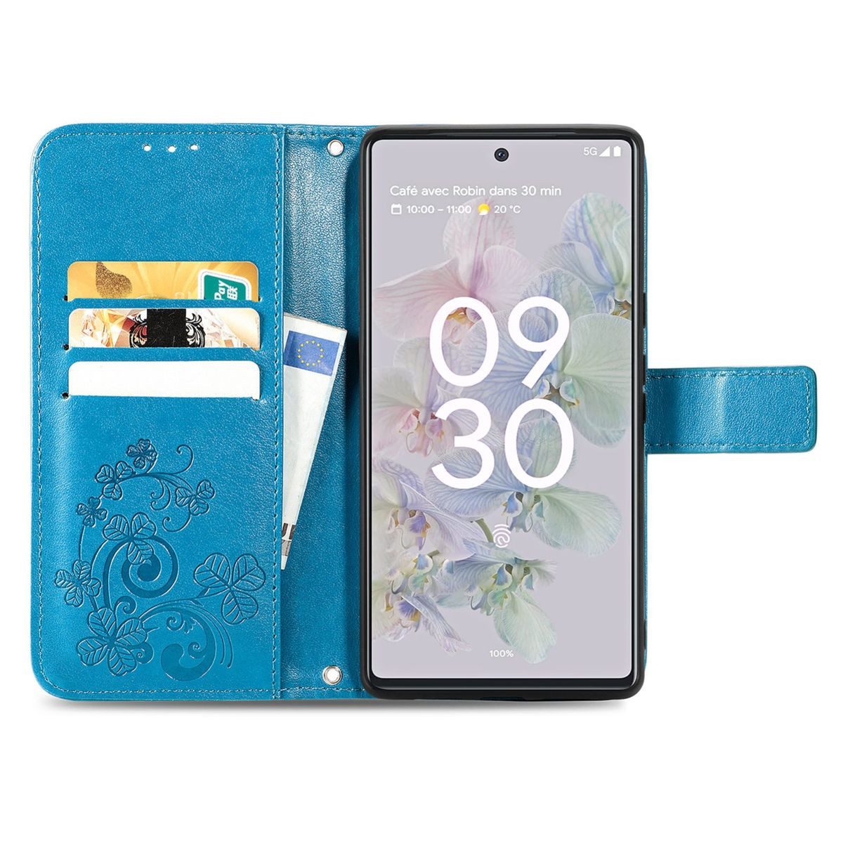 König Design Handyhülle Google Pixel 6A, Schutzhülle Schutztasche Case Cover Etuis Wallet Klapptasche Bookstyle