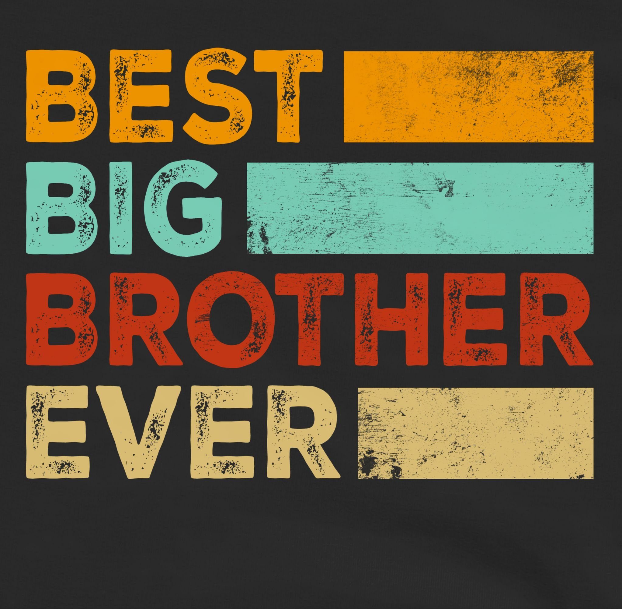 Zeiten Geschenk aller Shirtracer 2 Bruder Best Großer Sweatshirt Bruder Brother großer Big Schwarz Ever Bester