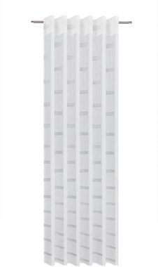 Gardine Karin, Gerster, Kräuselband (1 St), transparent, Wirkware, Moderner Fertigschal