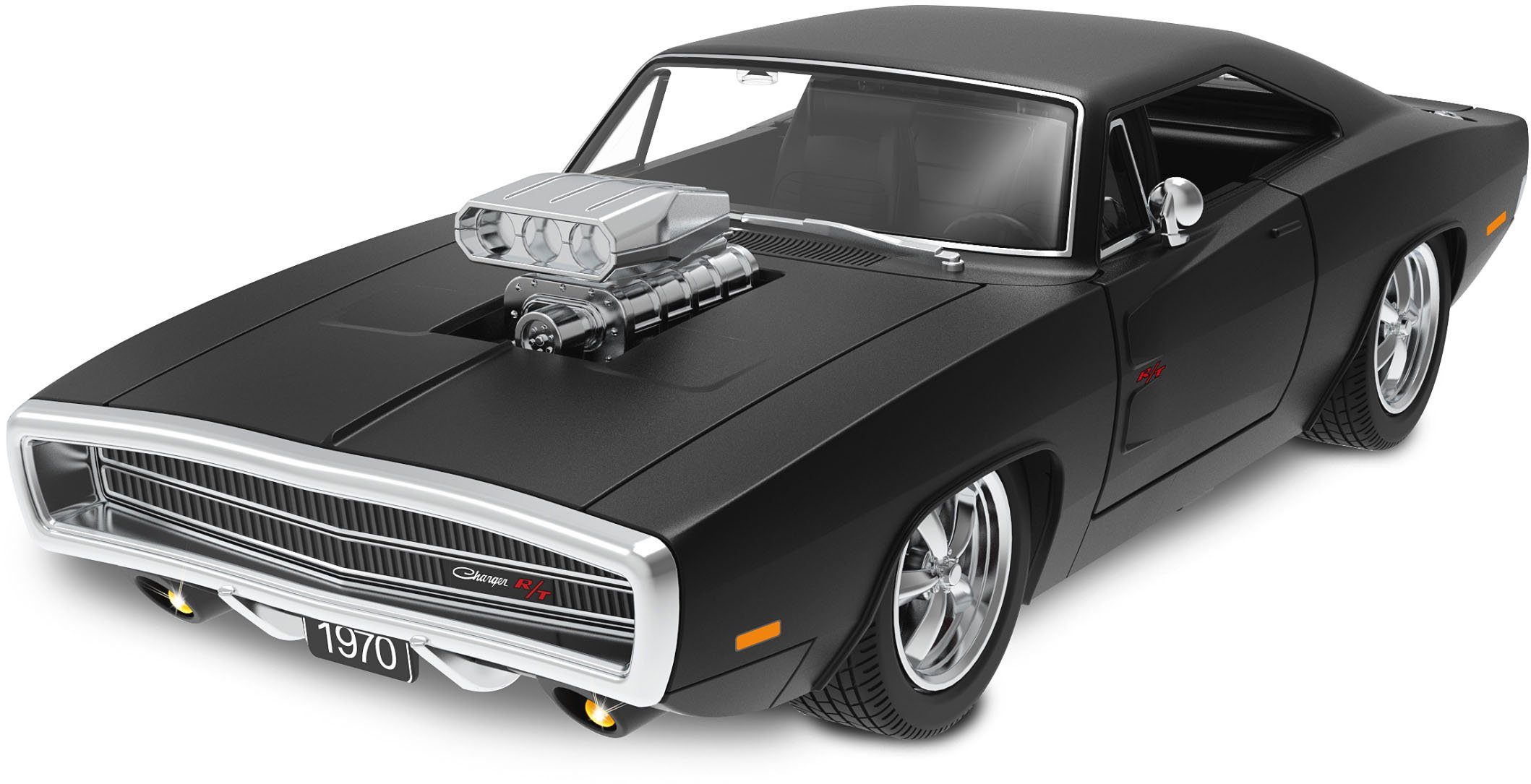 Thumbnail - Jamara RC-Auto Dodge Charger R/T 1970, 1:16, schwarz, 2,4GHz, mit Licht und Sound