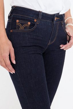 ATT Jeans Gerade Jeans Stella mit Ziersteppungen, Straight Cut