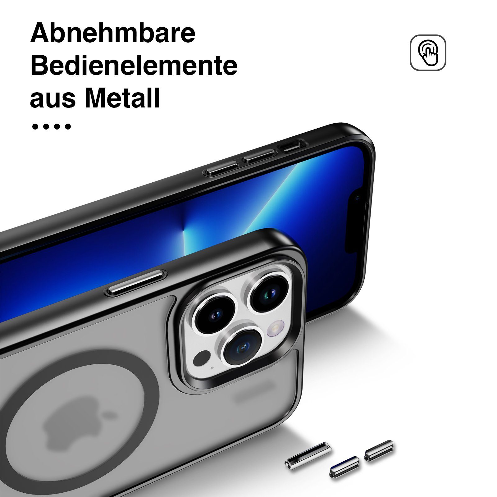 Tec-Expert Handyhülle Magnet Hülle für Apple iPhone 15 Pro 6.1 Zoll, 6.1, kompatibel zu Magsafe magnetisches Laden – Bild 5 von 5