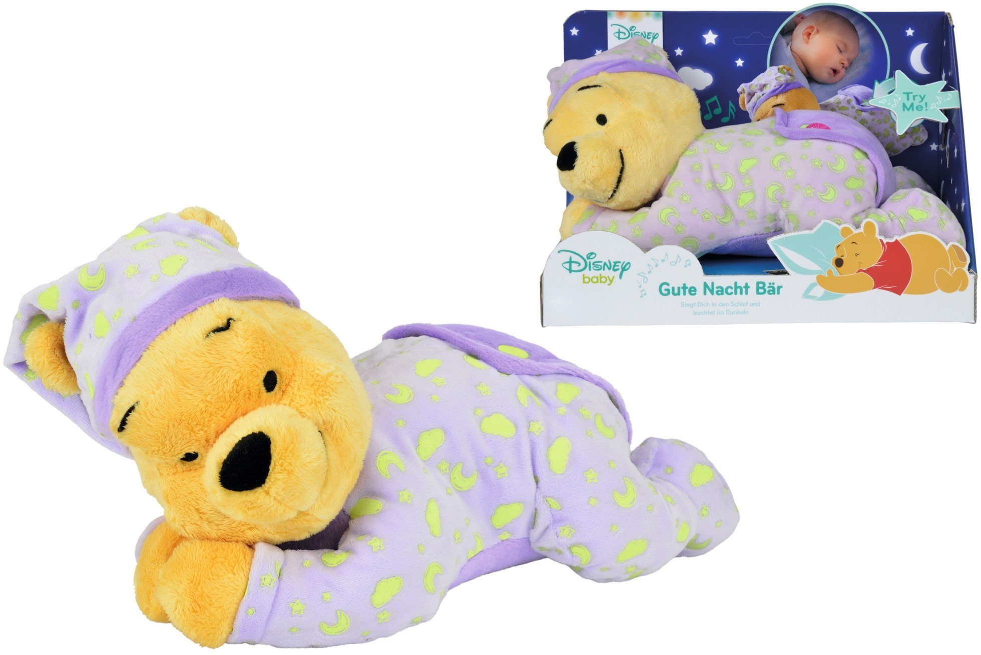 SIMBA Plüschfigur Plüsch Stofftier Disney Winnie Puuh Gute Nacht Bär II 631 günstig online kaufen