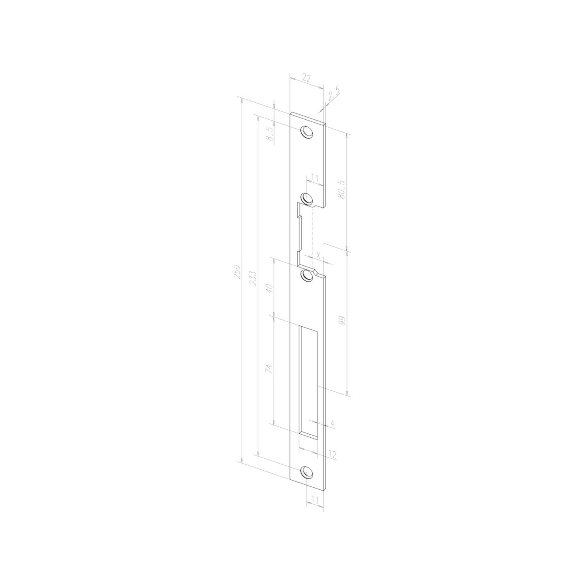 ASSA ABLOY Türöffner effeff ASSA ABLOY E-Türöffner 118E mit Flachschließblech 10-24V