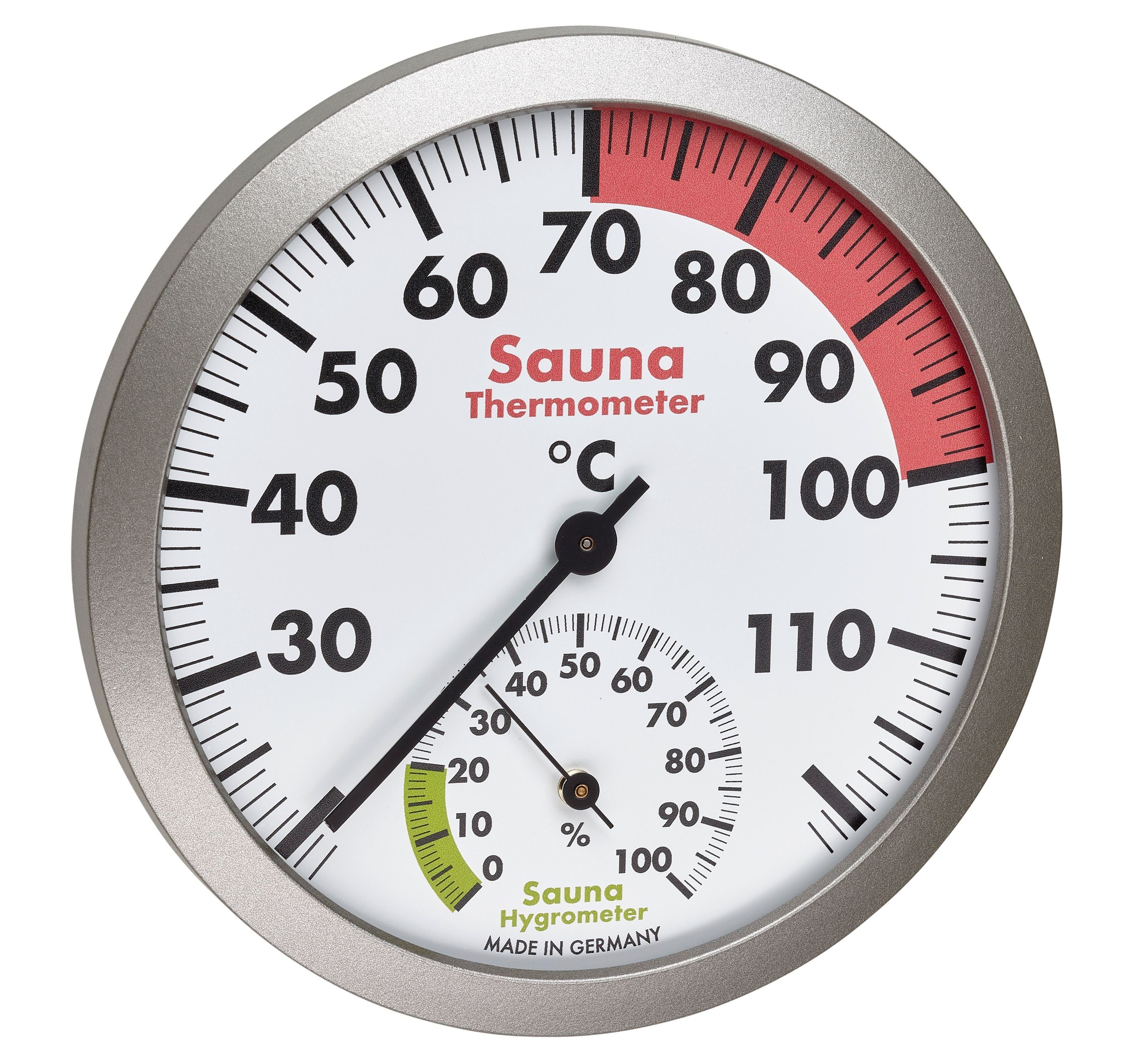 Wetterstation Sauna Thermo-Hygrometer, Ø 120mm