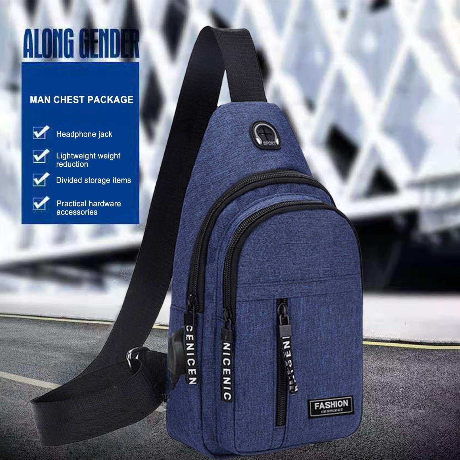 ZEUOPQ Umhängetasche Umhängetasche Brusttasche Herren mit günstig online kaufen