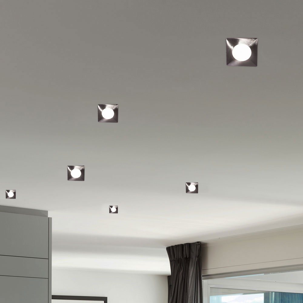 EGLO LED Leuchte Decken LED Wohn Einbaustrahler, LED-Leuchtmittel Beleuchtung verbaut, Strahler Zimmer Schlaf Spot fest Einbau Warmweiß