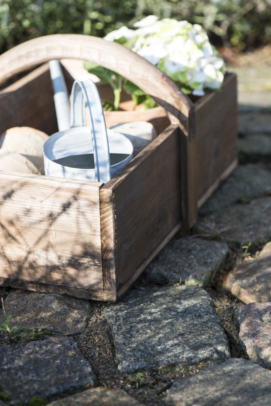 Ib Laursen Gießkanne Gießkanne Metall 1,4 L Vintage Wasserkanne Kanne, Langer Ausgießer für präzises und komfortables Gießen