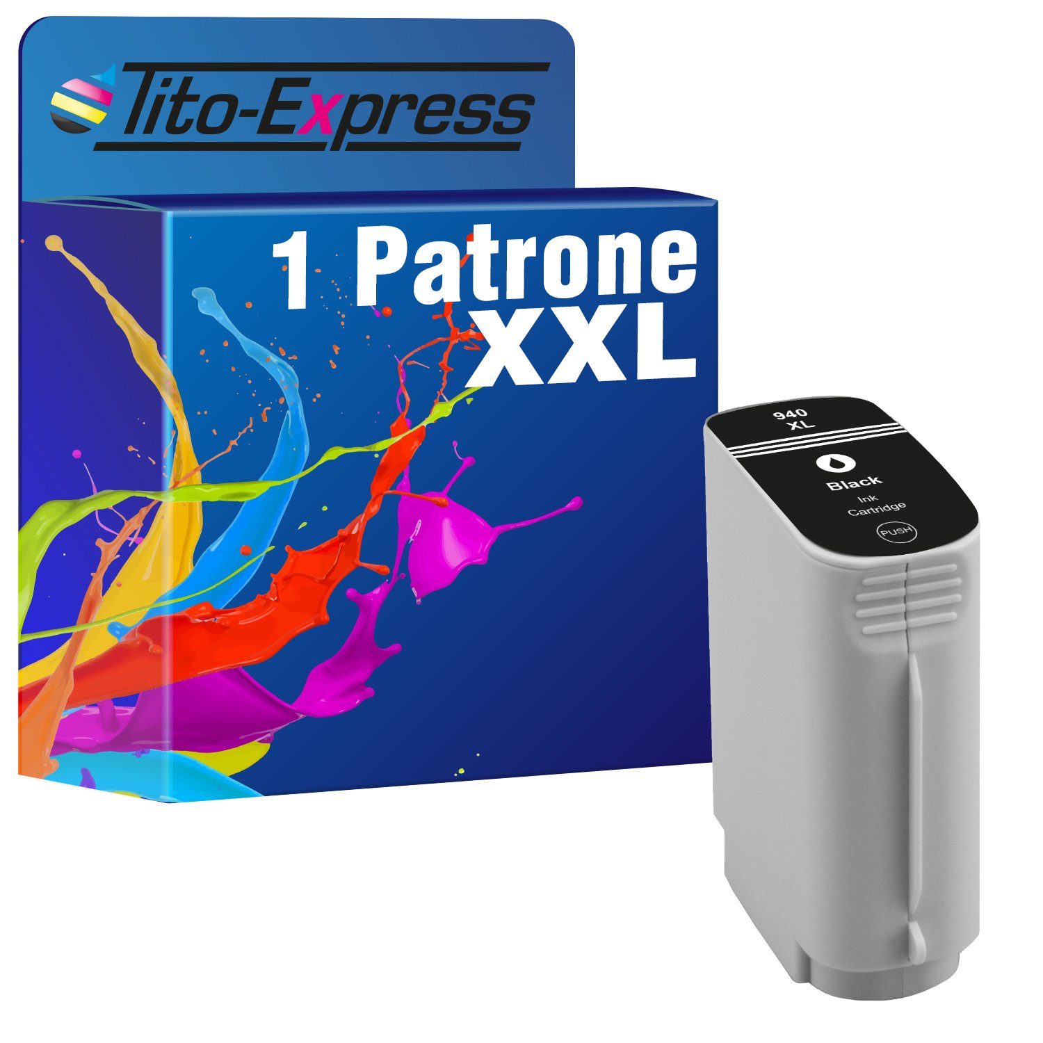 Tito-Express Wireless 8500 Plus Premium) HP Tintenpatrone 940XL A Pro 8500A 8000 Black 940 XL (für Enterprise ersetzt OfficeJet