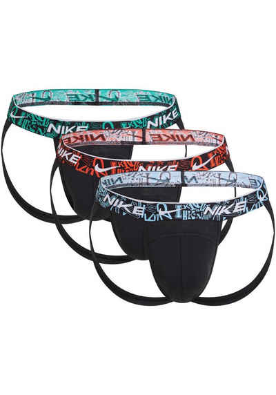 NIKE Underwear String JOCK STRAP 3PK (Packung, 3-St., 3er) mit NIKE Logo-Elastikbund