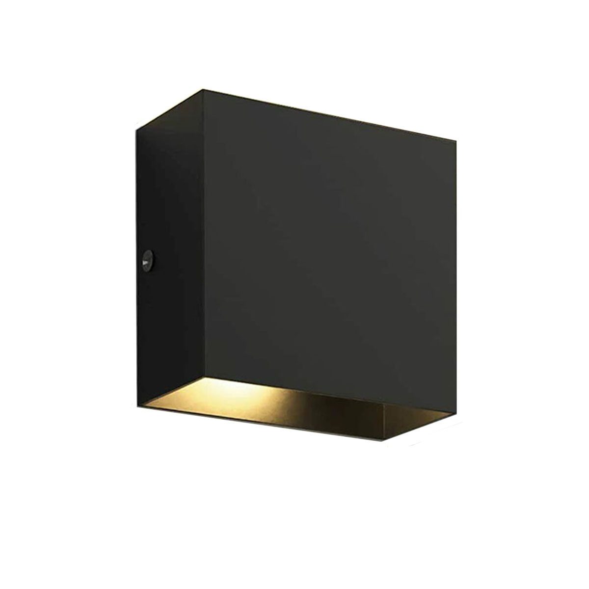 LETGOSPT Wandleuchte Wandleuchten Außen LED 6W Innen Wandbeleuchtung 3000K Wandlampe, 10cm x 10cm x 5cm, LED fest integriert, Warmweiß, Wandleuchte IP20 für Wohnzimmer Schlafzimmer Balkon