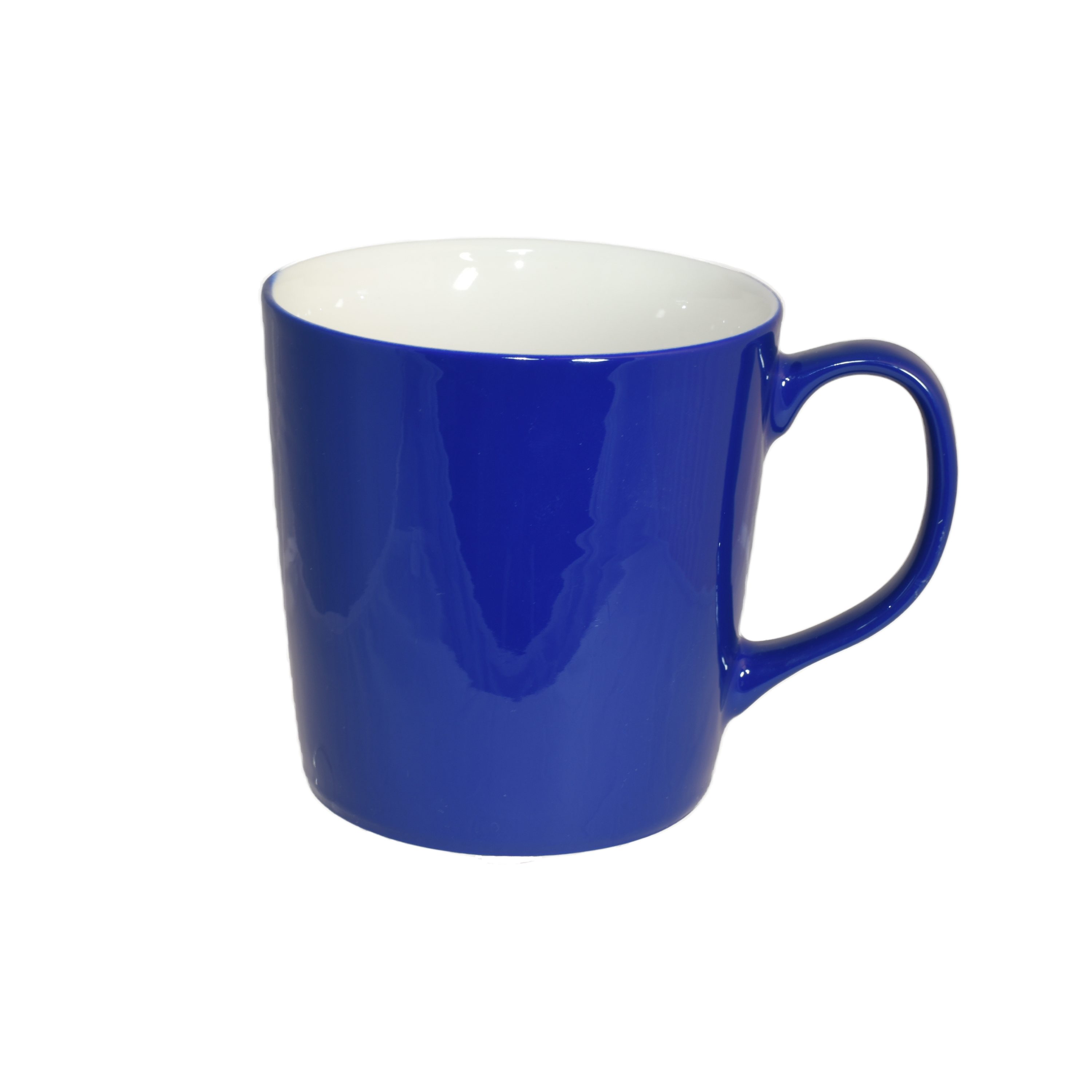 Mahlwerck Manufaktur Tasse Kaffeepott, Porzellan, große Tasse, glänzend, 500 - 540 ml Sapphire Blue