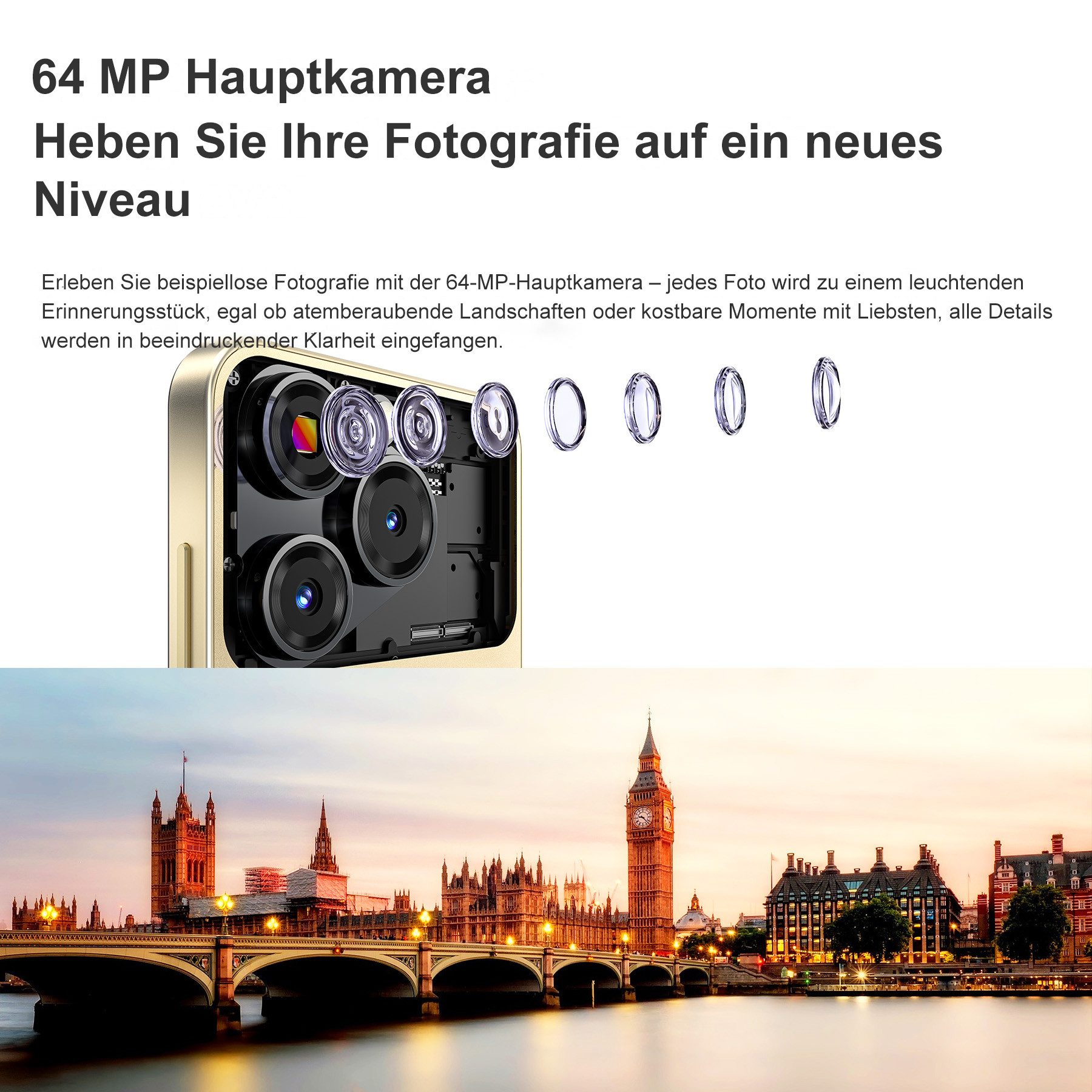 OUKITEL C69 24GB RAM+256GB ROM oder 512GB ROM/TF 1TB, Android 15 Smartphone (18,28 cm/7.2 Zoll, 256 GB Speicherplatz, 64 MP Kamera, 7,2" HD+ 120Hz, 64MP+8MP, 6000mAh, Dual SIM/ OTG/ GPS/ NFC)