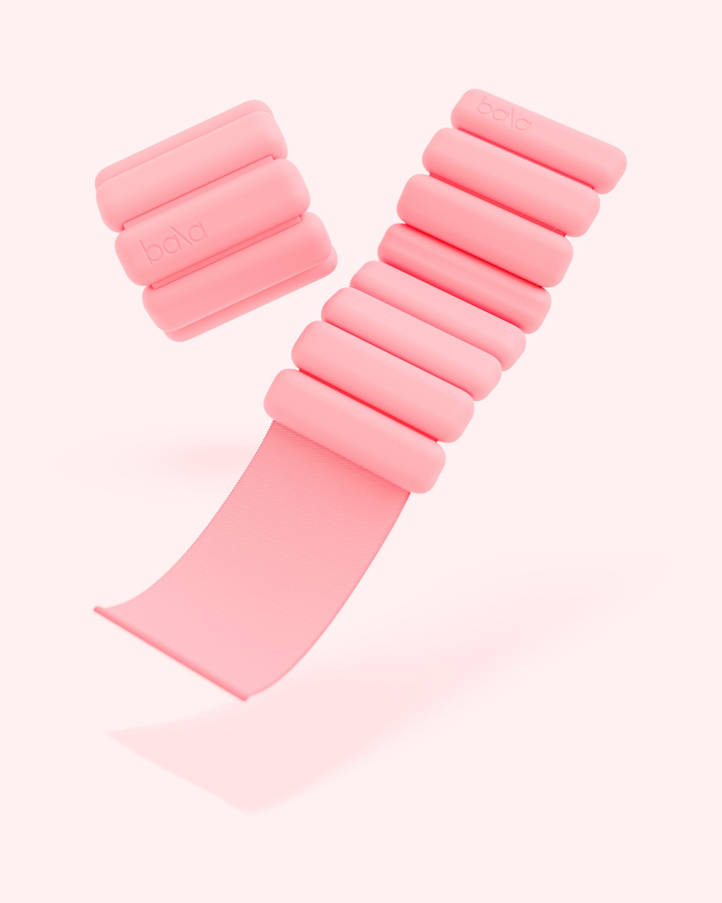Stück), Bala blush (rosa) Bangles gleichmäßige Gewichtsverteilung starker BALA Klettverschluss, Gewichsmanschetten, Gewichtsmanschette - (2