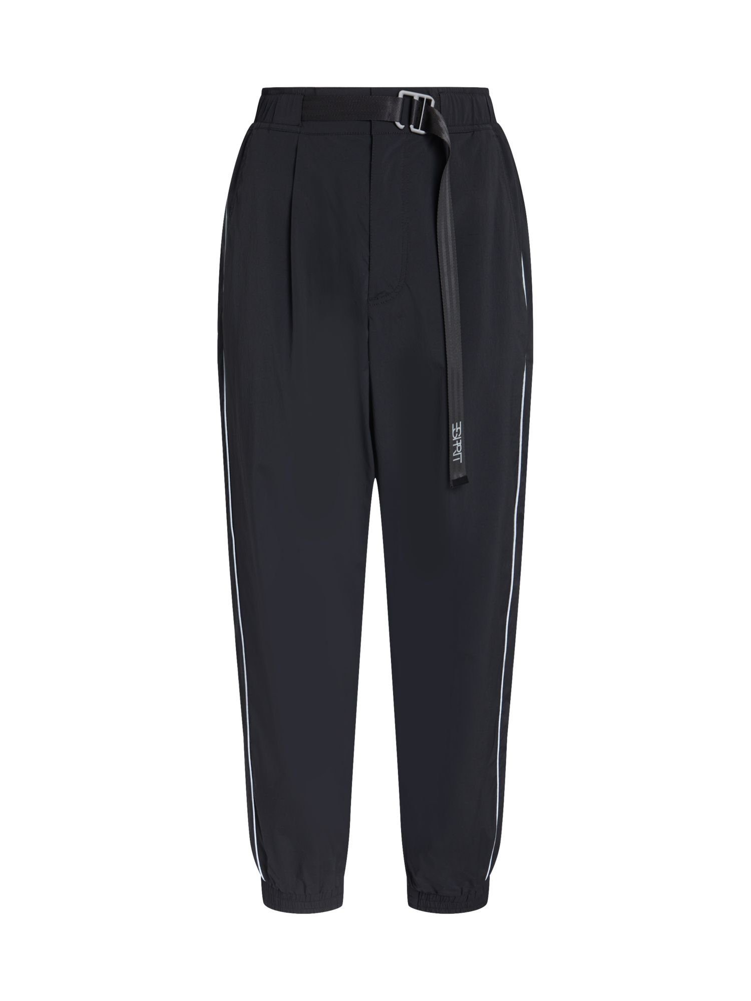 Gürtelschließe mit Pants High-Rise-Pants Esprit Jogger BLACK Jogger-Style im