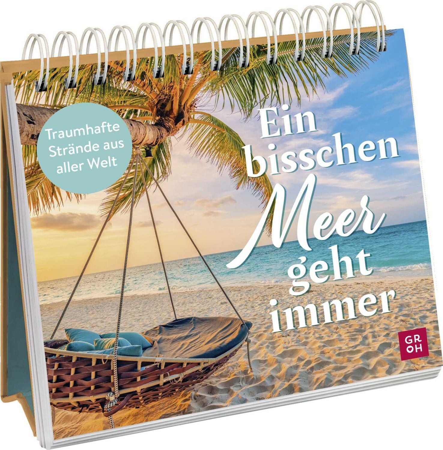 Ein bisschen MEER geht immer / diverse, Traumhafte Strände aus aller Welt, Maritimer Deko-Aufsteller mit inspirierenden Fotos, Ortsangaben & Texten