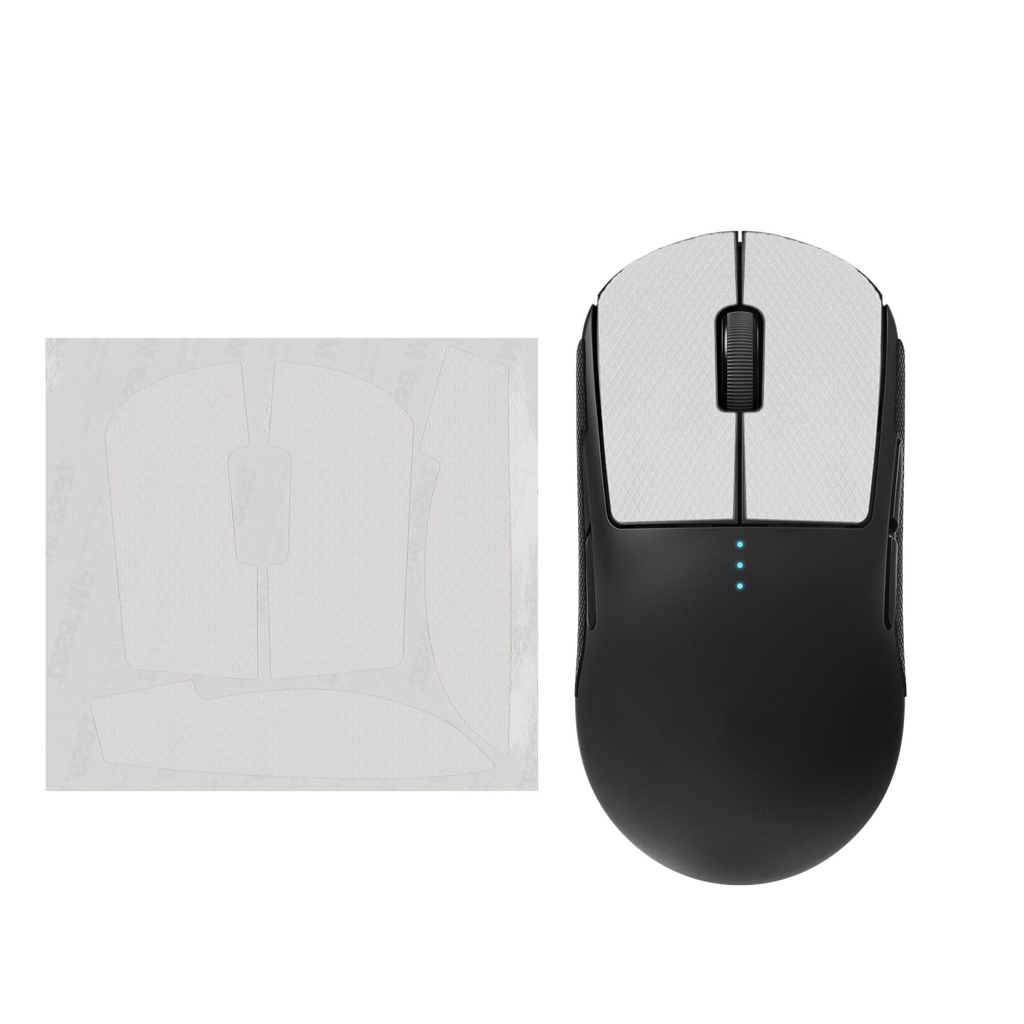 kwmobile Mauskabel-Halterung Gaming Maus Grip Tape für Logitech G Pro Wireless 1, (1-tlg., Maus Rutschfestes Griffband für PC Maus Weiß)