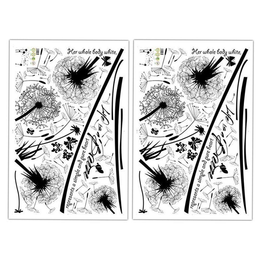 Coonoor Wandtattoo Wandtattoo Pusteblume, Wandsticker Wohnzimmer günstig online kaufen