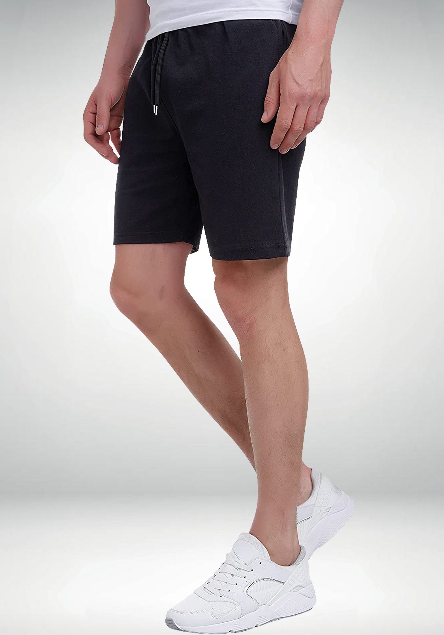 Smith & Solo Sporthose »Kurze Hosen Herren - Shorts« (1-tlg) Baumwolle