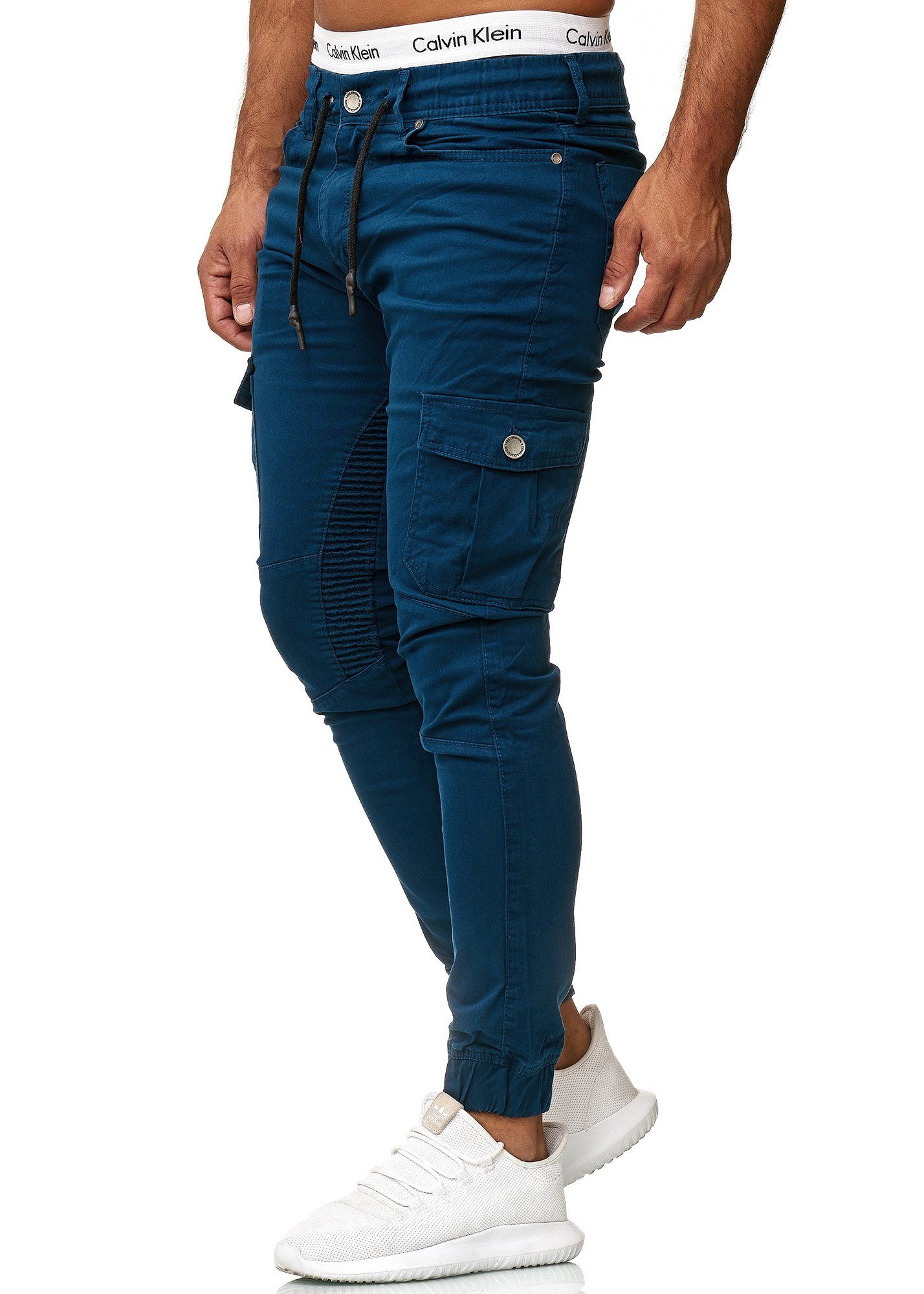 OneRedox Straight-Jeans 3207C (Chino Cargohose Streetwear, 1-tlg) Freizeit Business Casual Navy