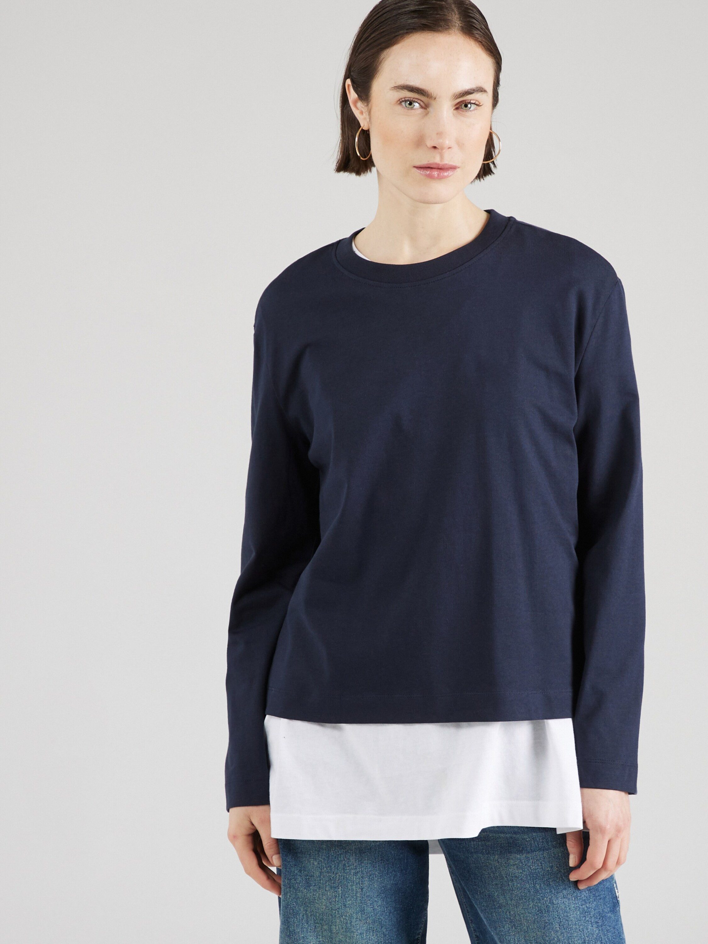 Selected Langarmshirt SLFEssential (1-tlg) Plain/ohne Details