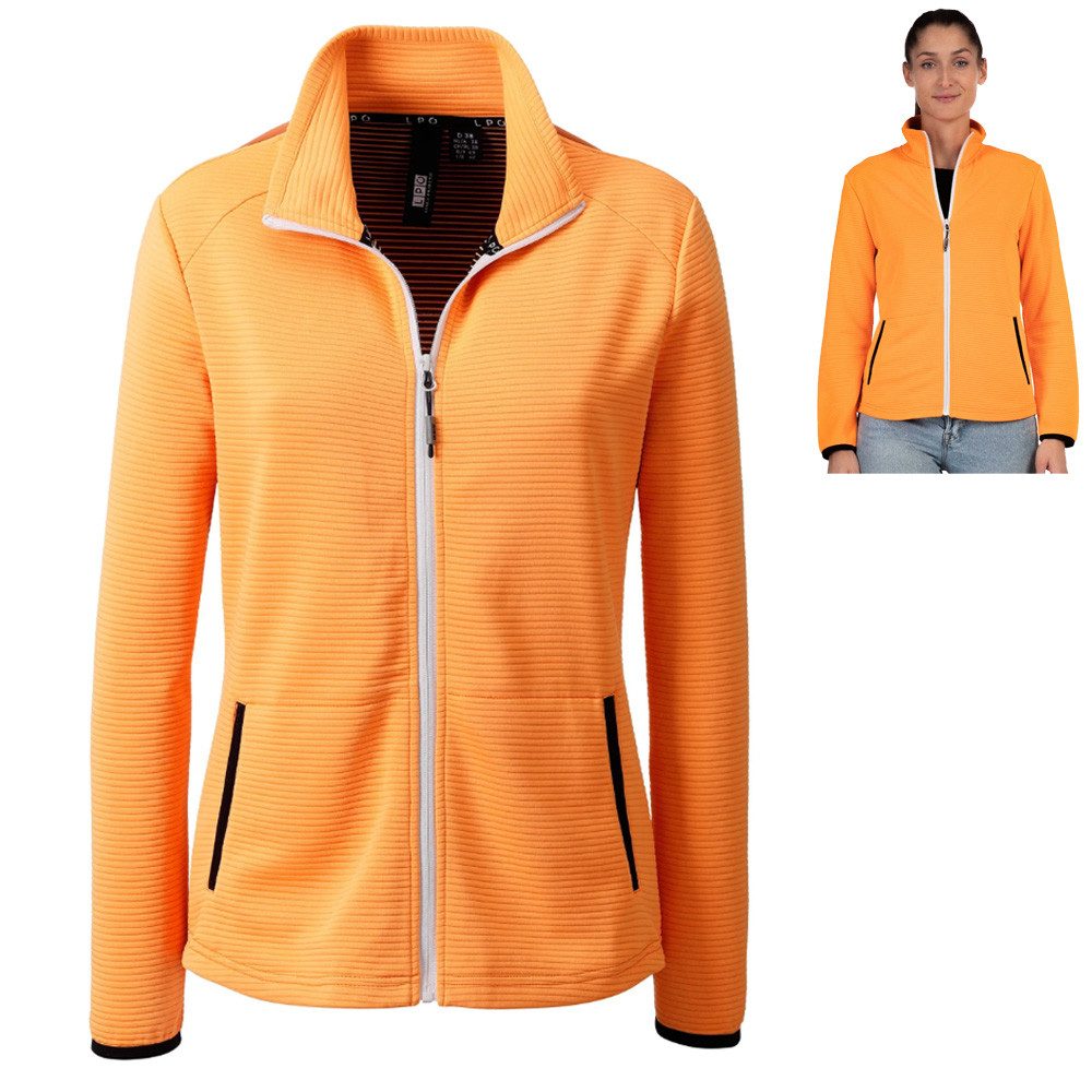 Trekkingjacke LPO - funktionelle, Microfaser Stretch Fleecejacke Xara, orange
