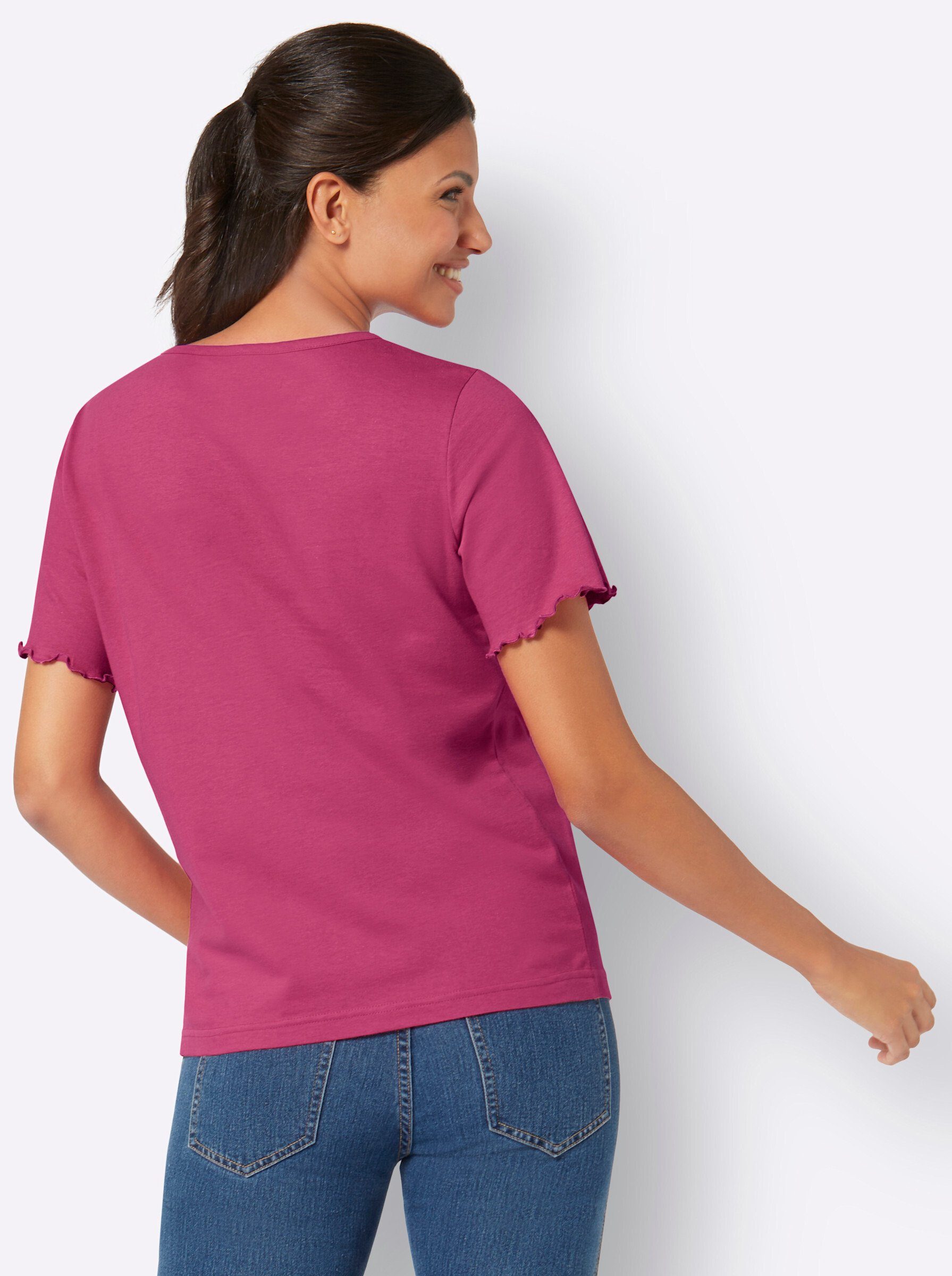 Sieh an! T-Shirt fuchsia