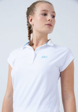 SPORTKIND Funktionsshirt Golf Polo Shirt Loose-Fit Mädchen & Damen weiß