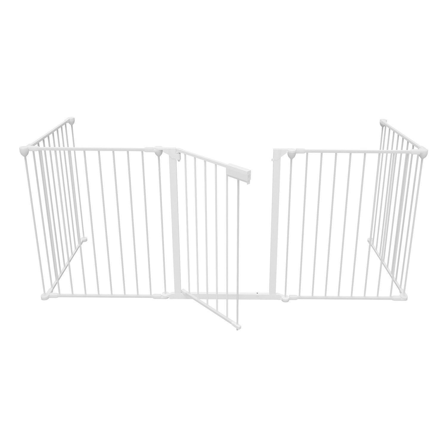 Clanmacy Kamingitter Kaminschutzgitter mit Tür 310cm,5teilig,Weiß, Metall,für Kinder&Tiere (1-tlg)