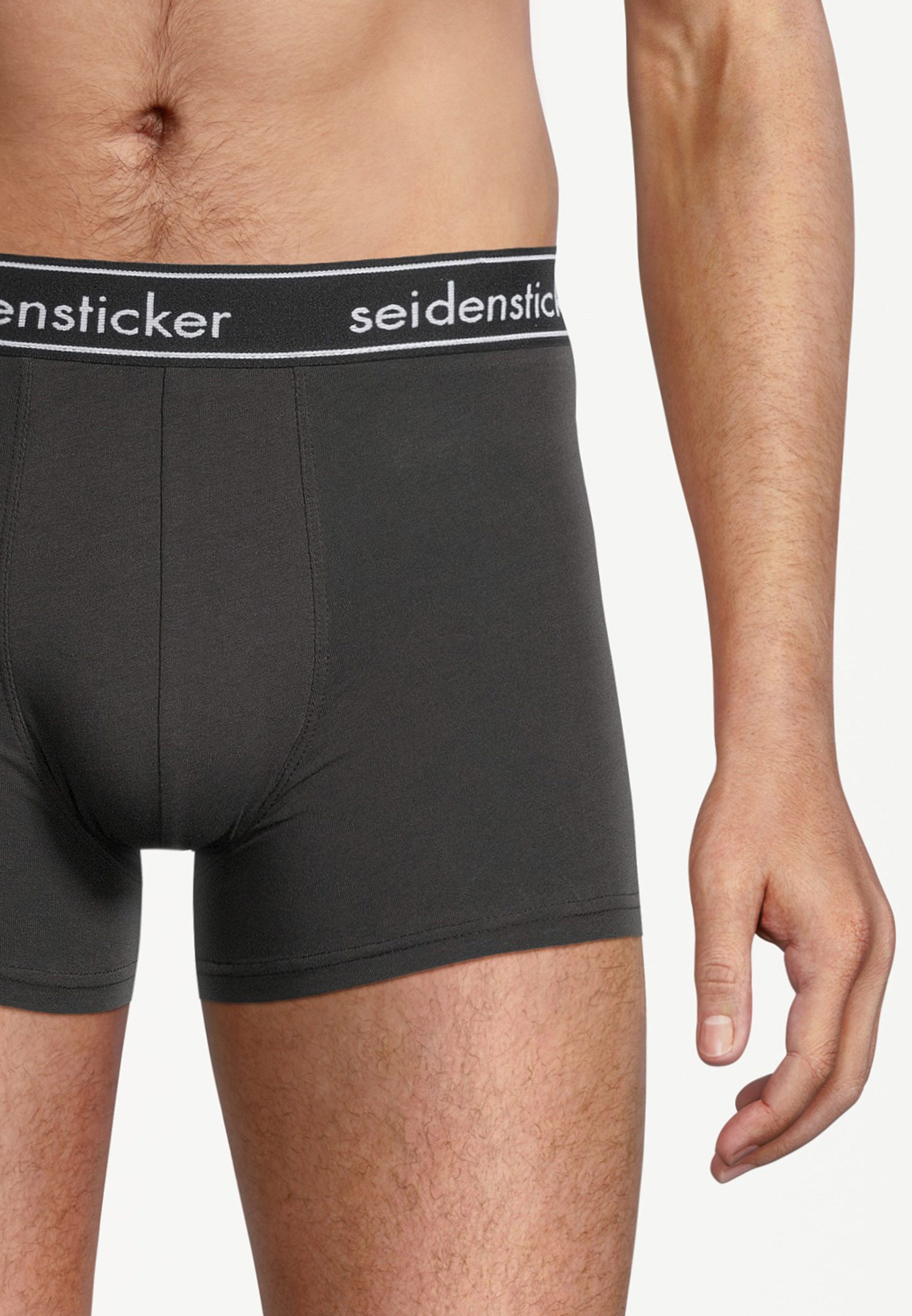 seidensticker Retro Boxer 3er Pack Cotton Flex (Spar-Set, 3-St) Long Short / Pant - Baumwolle - ohne Eingriff - Atmungsaktiv