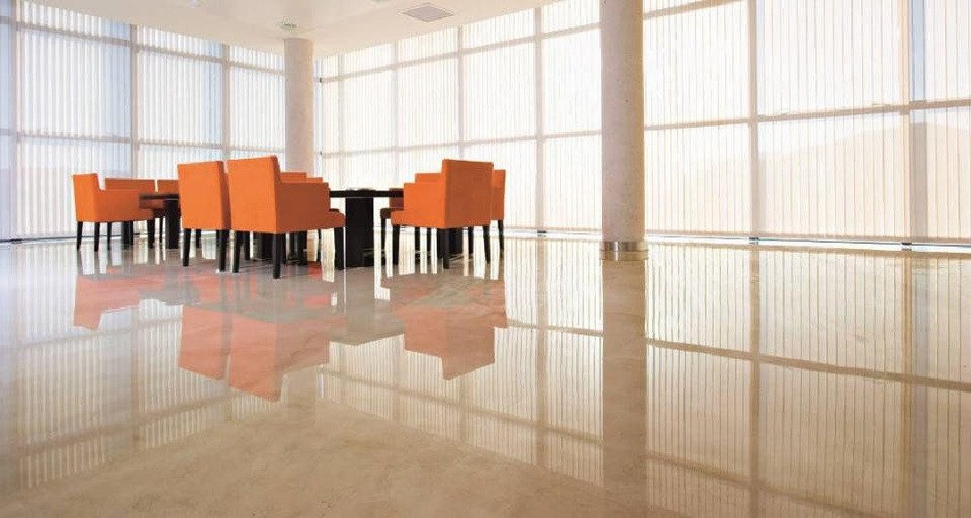 Xlmoebel Bodenfliese Hochwertiger Marmor-Natursteinbodenbelag in cremefarbener Fl 28m², Marmor, Beige, Marmor Beige   28m², Hergestellt in Europa