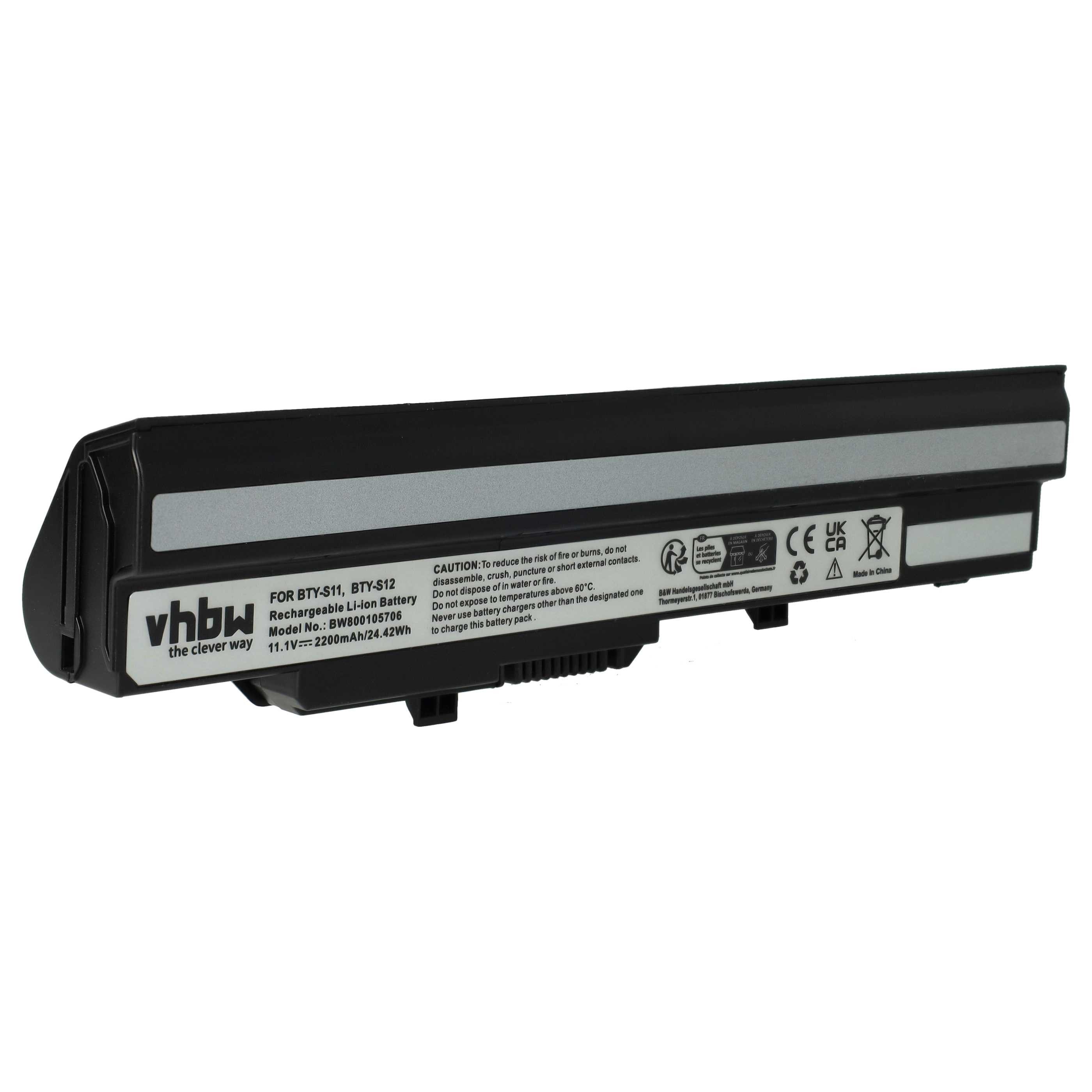 passend für Medion Akoya U110, U120-020, U120-001US, U120-024, Laptop-Akku