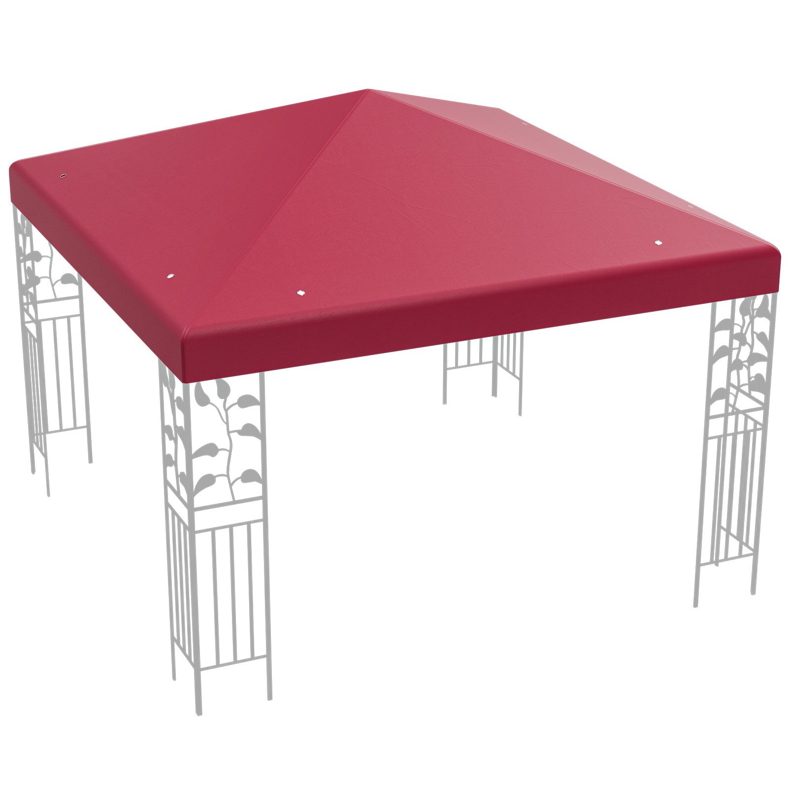 KOMFOTTEU PavillonErsatzdach Pavilliondach, 3x3m, aus Polyester