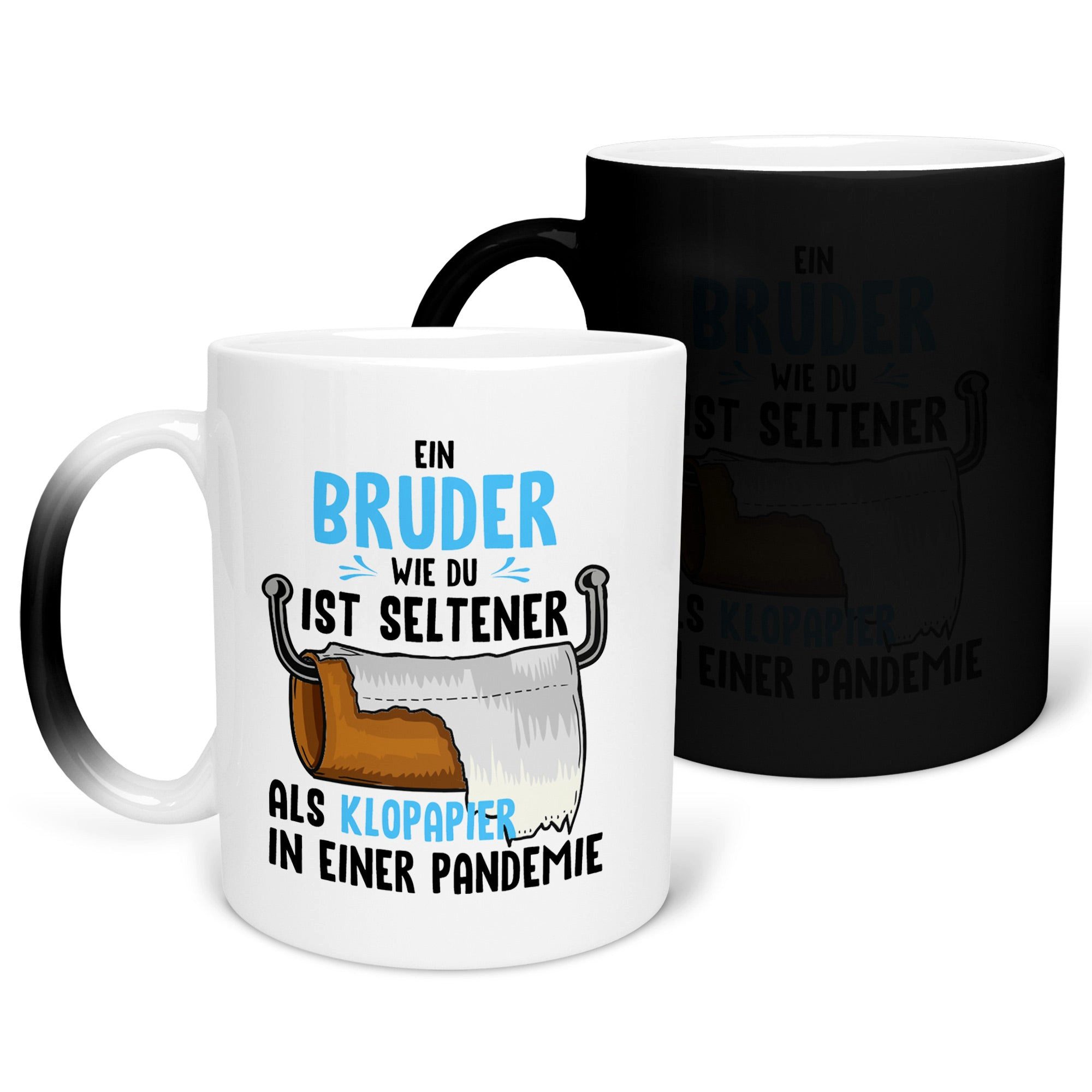 Tasse 'Bester Bruder Der Welt' – Vintage Style, Spülmaschinenfest, Mit Schwarzem Henkel