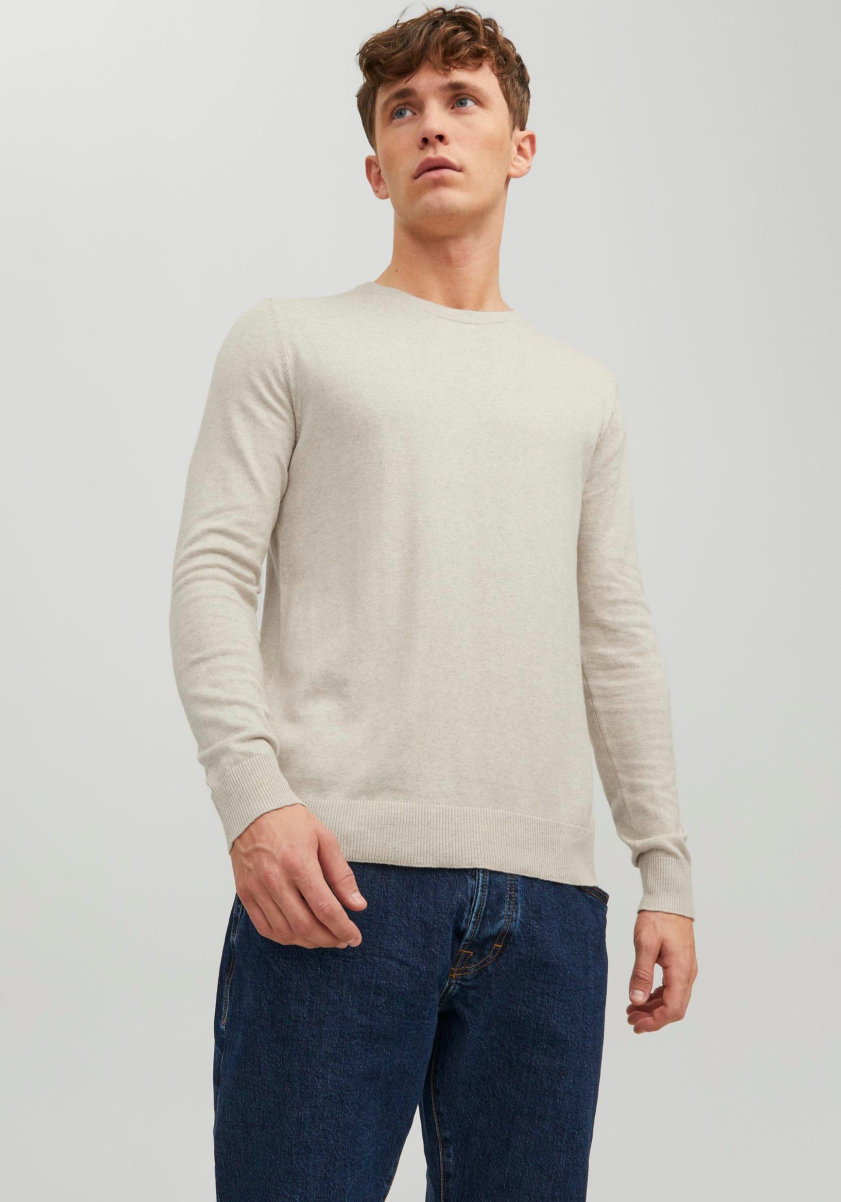Jack & Jones Rundhalspullover EMIL KNIT günstig online kaufen