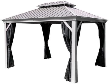 Sojag Pavillon Messina, mit 4 Seitenteilen, (Set), BxT: 363x298 cm