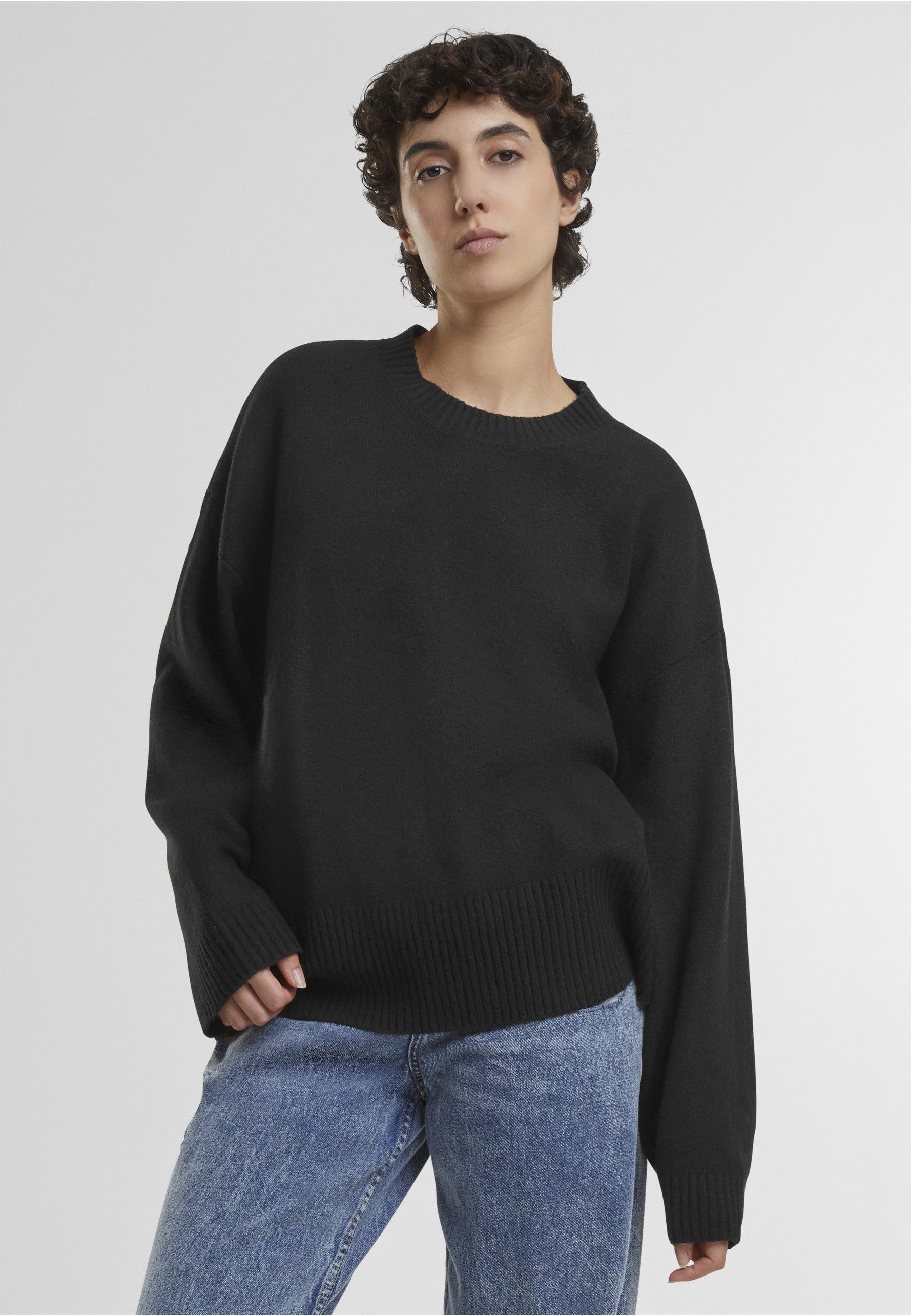 URBAN CLASSICS Rundhalspullover Urban Classics Ladies Soft Oversized Sweater (1-tlg)