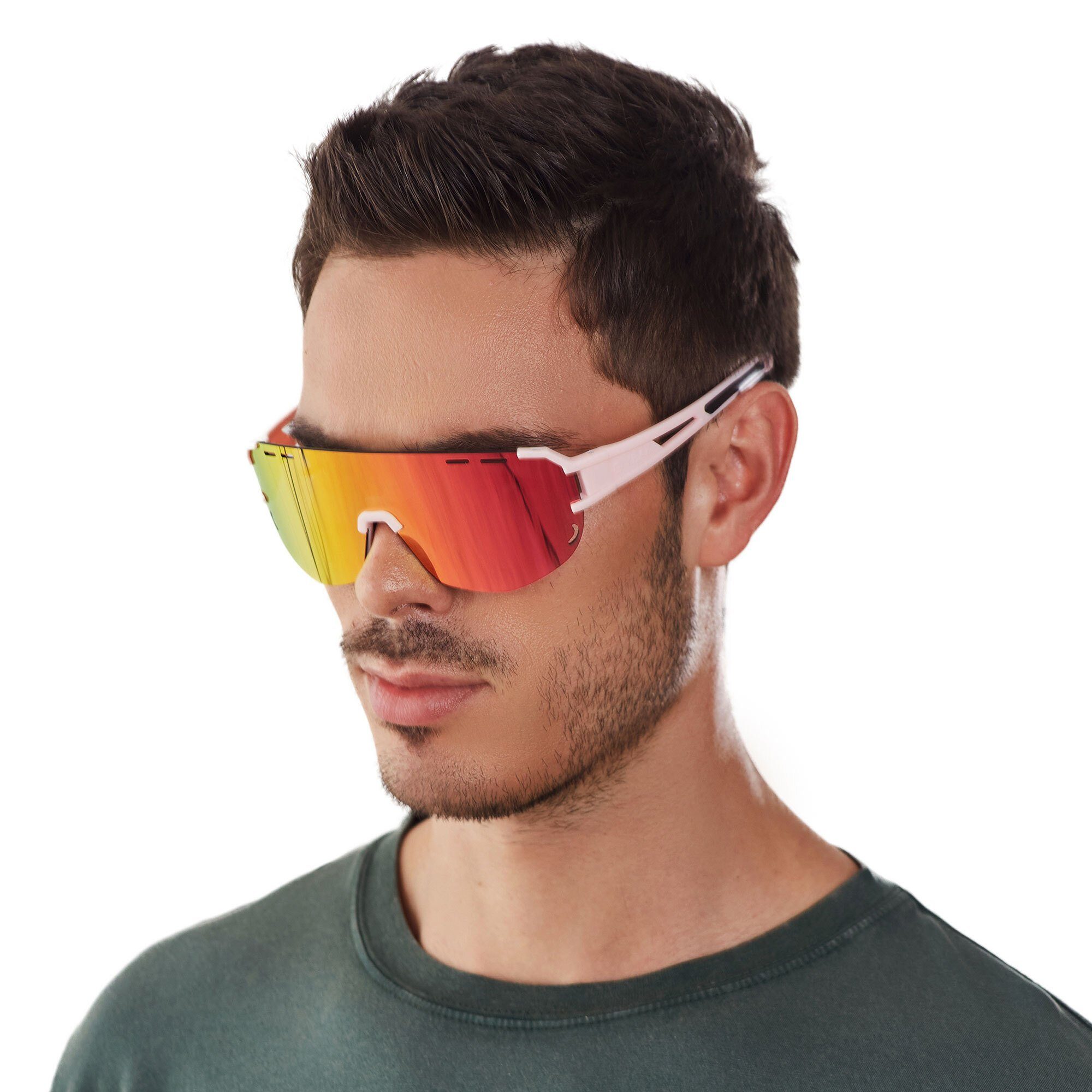 SUNGLOW sport-sonnenbrille YEAZ Sportbrille / weiß/blau, pink rosa Sport-Sonnenbrille