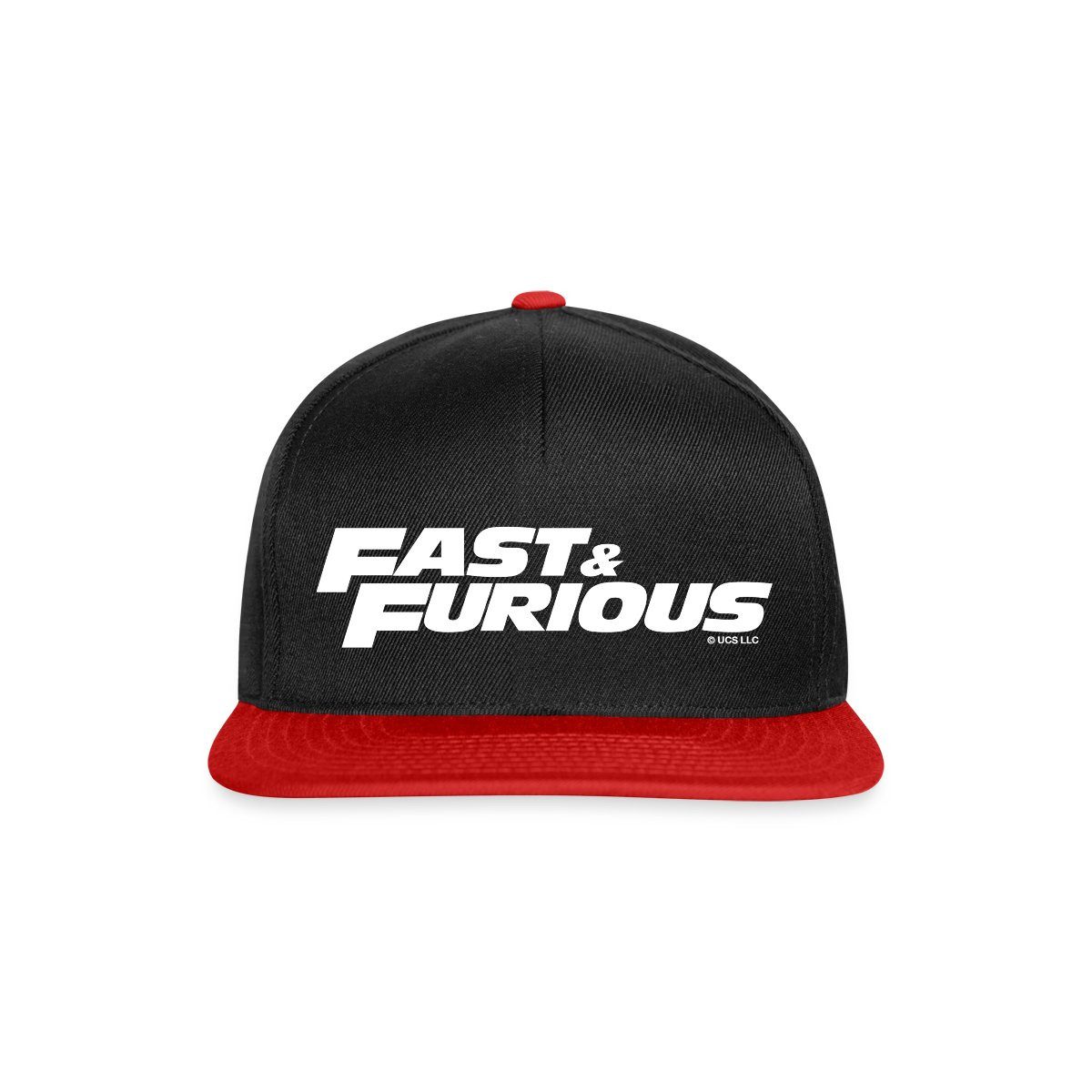 Snapback Cap Fast and Furious klassisches Logo weiß Snapback Cap