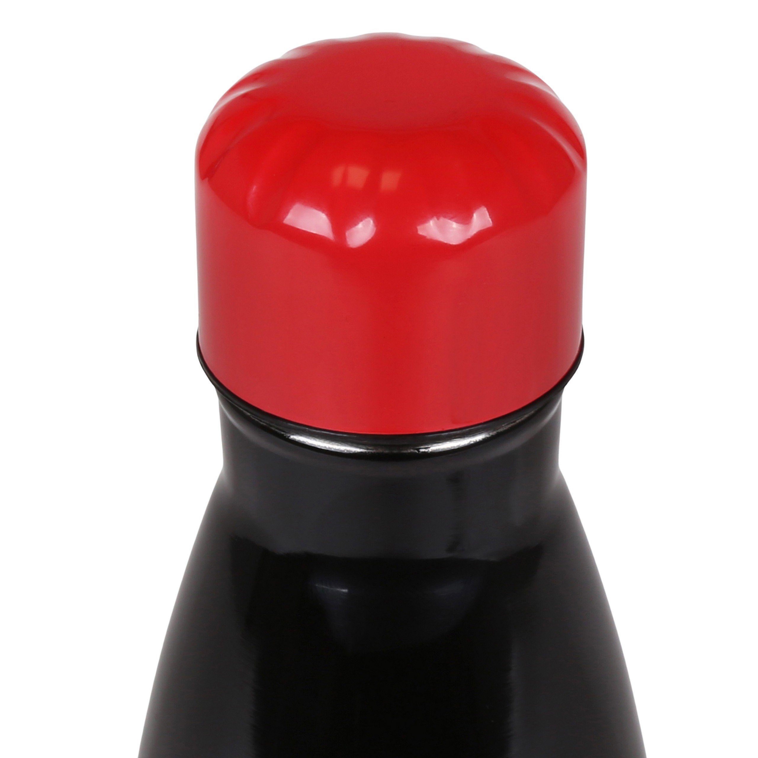 Sarcia.eu Isolierflasche MARVEL schwarze 500ml aus Edelstahl Isolierflasche