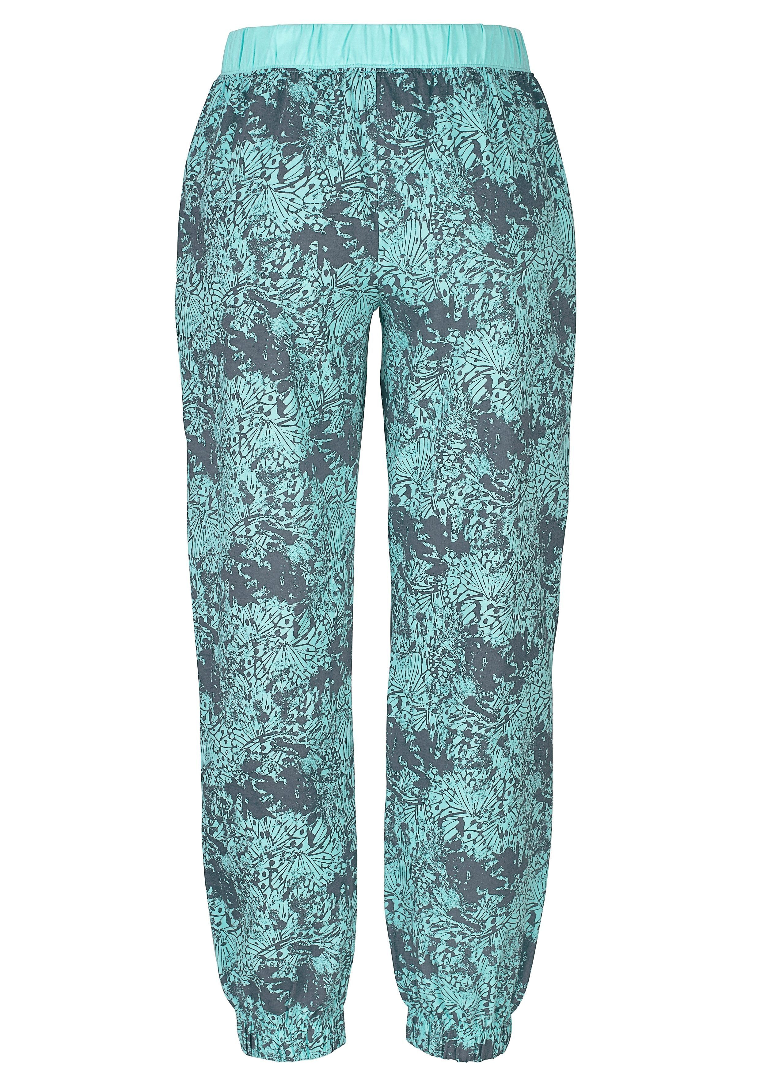 Buffalo Pyjama (Set, 2 tlg) mit gemusterter Hose und passendem Langarmshirt