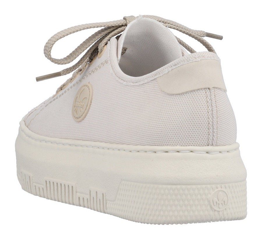 Rieker Plateausneaker aus Canvas, Freizeitschuh, Halbschuh, günstig online kaufen