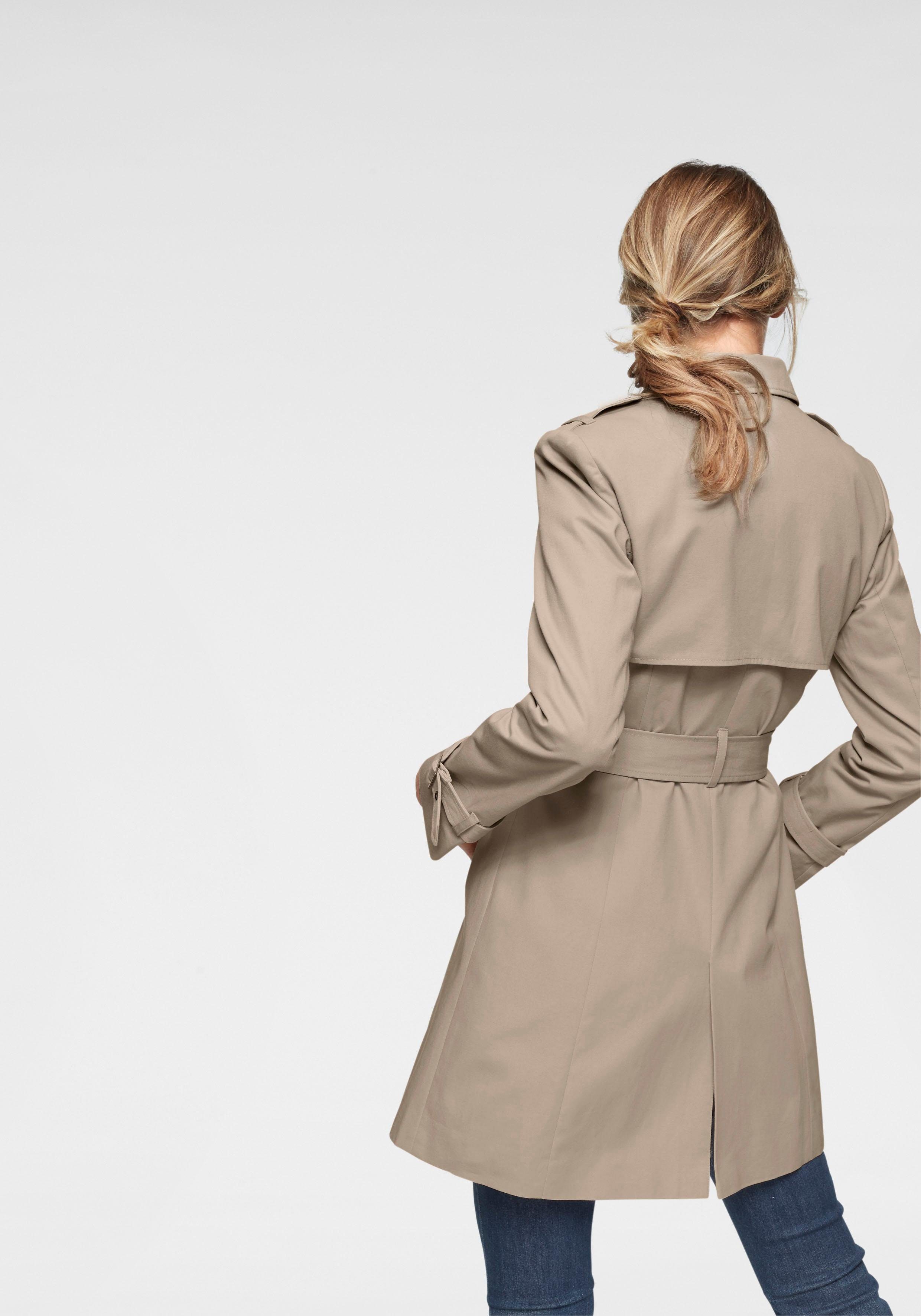 mit Aniston beige Gürtel CASUAL Trenchcoat zum Regulieren